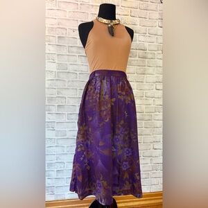 Perruza Vintage Floral A-Line Skirt Size 16